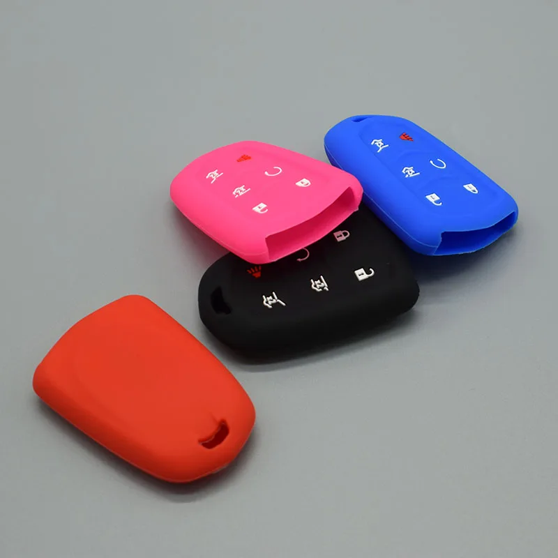 Набор силиконовых чехлов для автомобильных ключей комплект Cadillac Escalade ESV XTS ATS CTS SRX