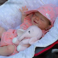 50cm reborn baby girl doll handmade newborn doll full silicone body doll realistic lifelike childrens toy gift baby