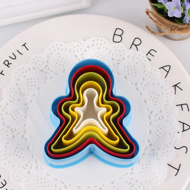 7 стилей на выбор форма для печенья резак пластиковые фрукты красочные 3D формы