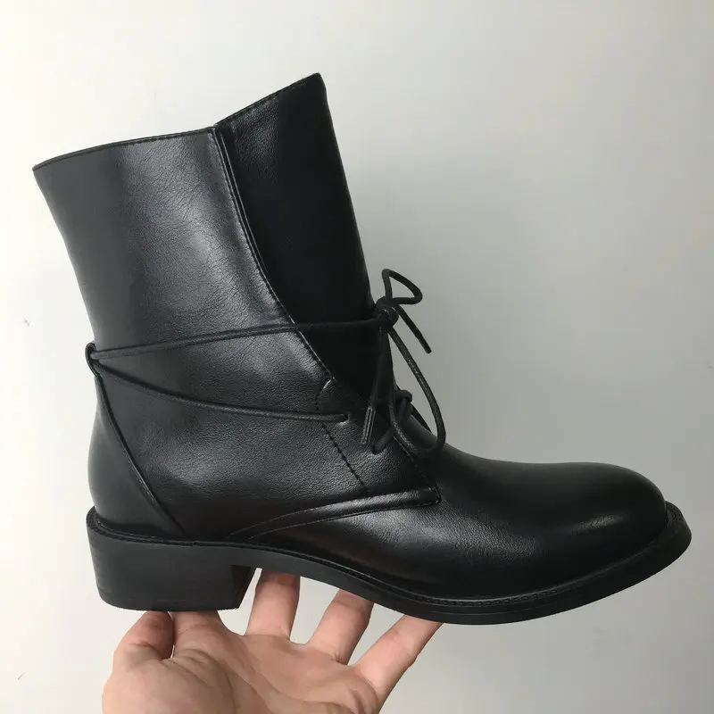 Из искусственной кожи Ботильоны на сезон осень-зима Ботинки Женская обувь