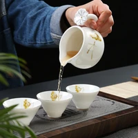 chinese tea set puer tea cup modern ceramic set porcelain cup kitchen accessories free shipping items