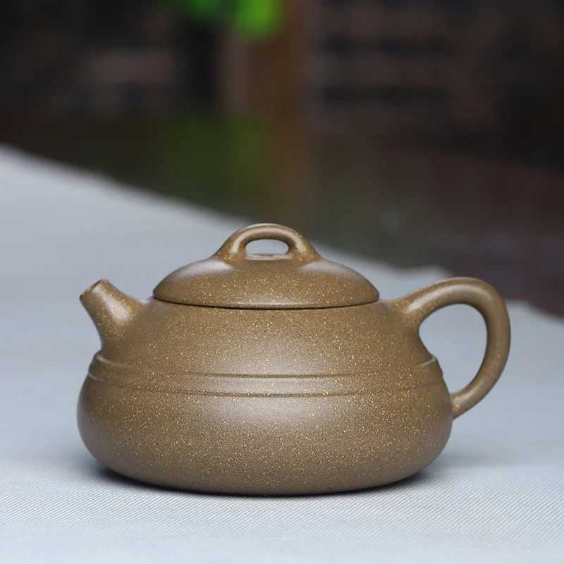 

Yixing сырая руда зеленый пластырь фиолетовый песок горшок линия талии чайник ручной работы бутик чайный набор