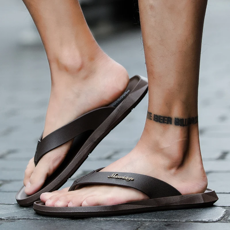 

Hot Sale casual beach Men slippers summer Non-Slip men slippers Outside men shoes Zapatillas De Hombre lightweight Flip Flops