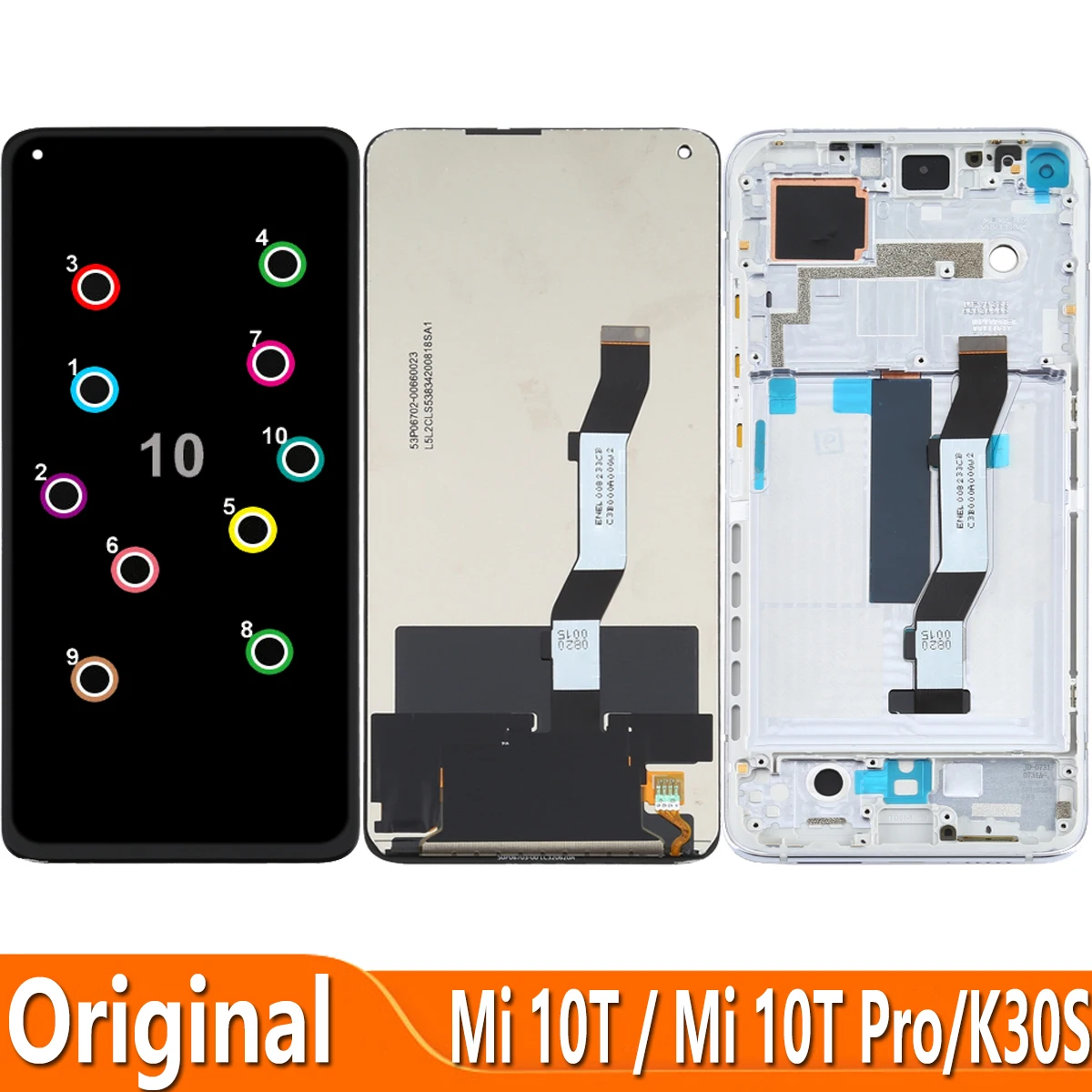 Оригинальный ЖК-дисплей для Xiaomi Mi 10T Pro Redmi K30S M2007J3SG M2007J3SY M2007J3SC, сенсорный дигитайзер, экран в сборе