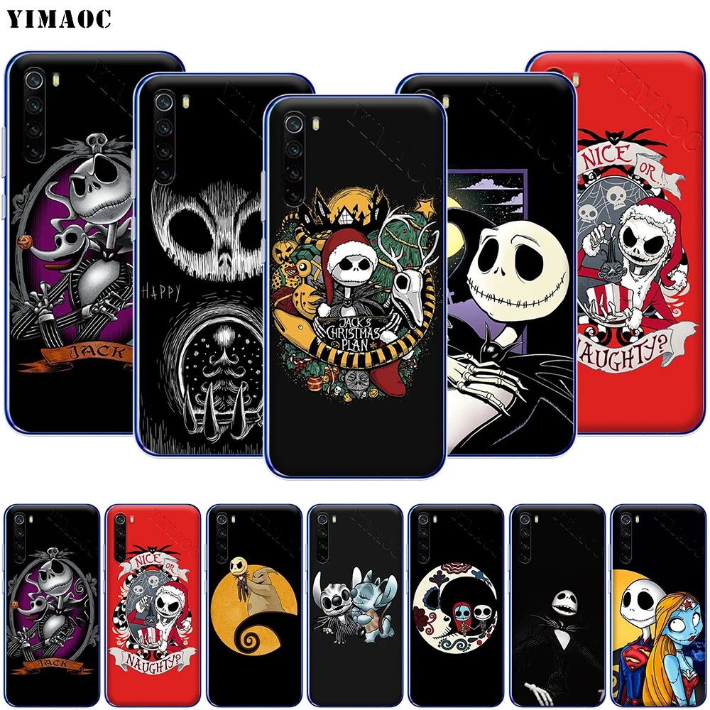 YIMAOC Кошмар Рождество Джек Скеллингтон чехол для телефона Xiaomi MI 9T 9 8 6 SE F1 CC9 CC9E A3 A2 A1