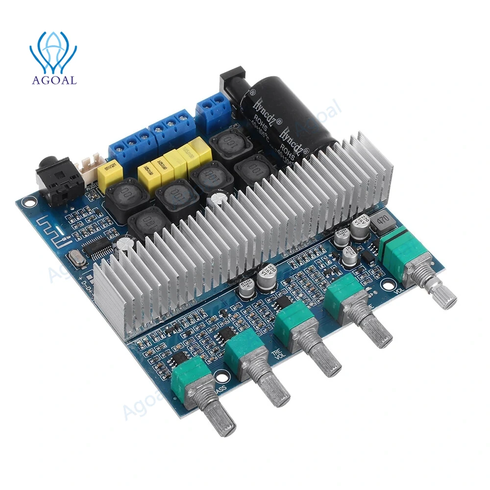 TPA3116D2 TPA3116 2 1 сабвуфер Bluetooth усилитель цифровая аудиоплата 50 Вт * + 100 бас AUX для 5 0