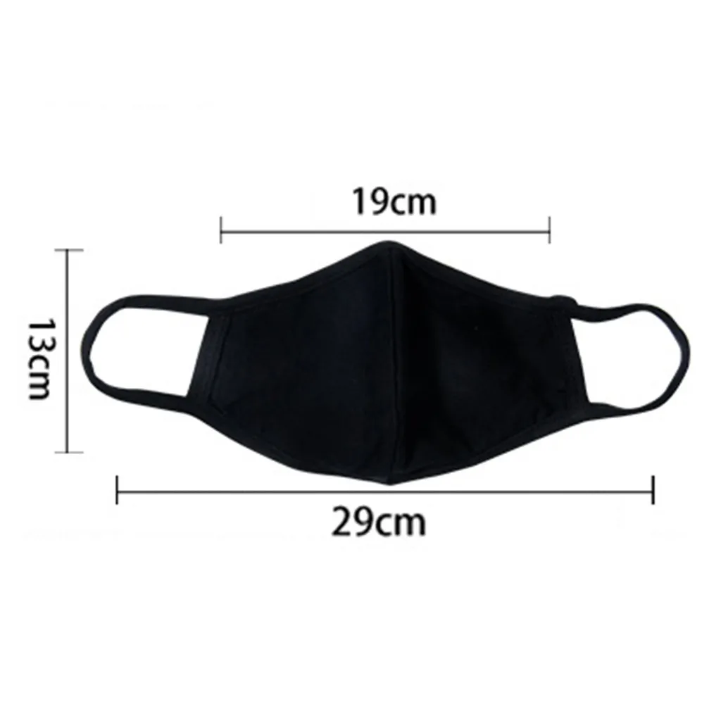 

1pc Noctilucence Mask Reusable Breathable Mouth Mask Protective Mask Black Washable Face Cover Ear Hook Mouth Muffle mascarillas