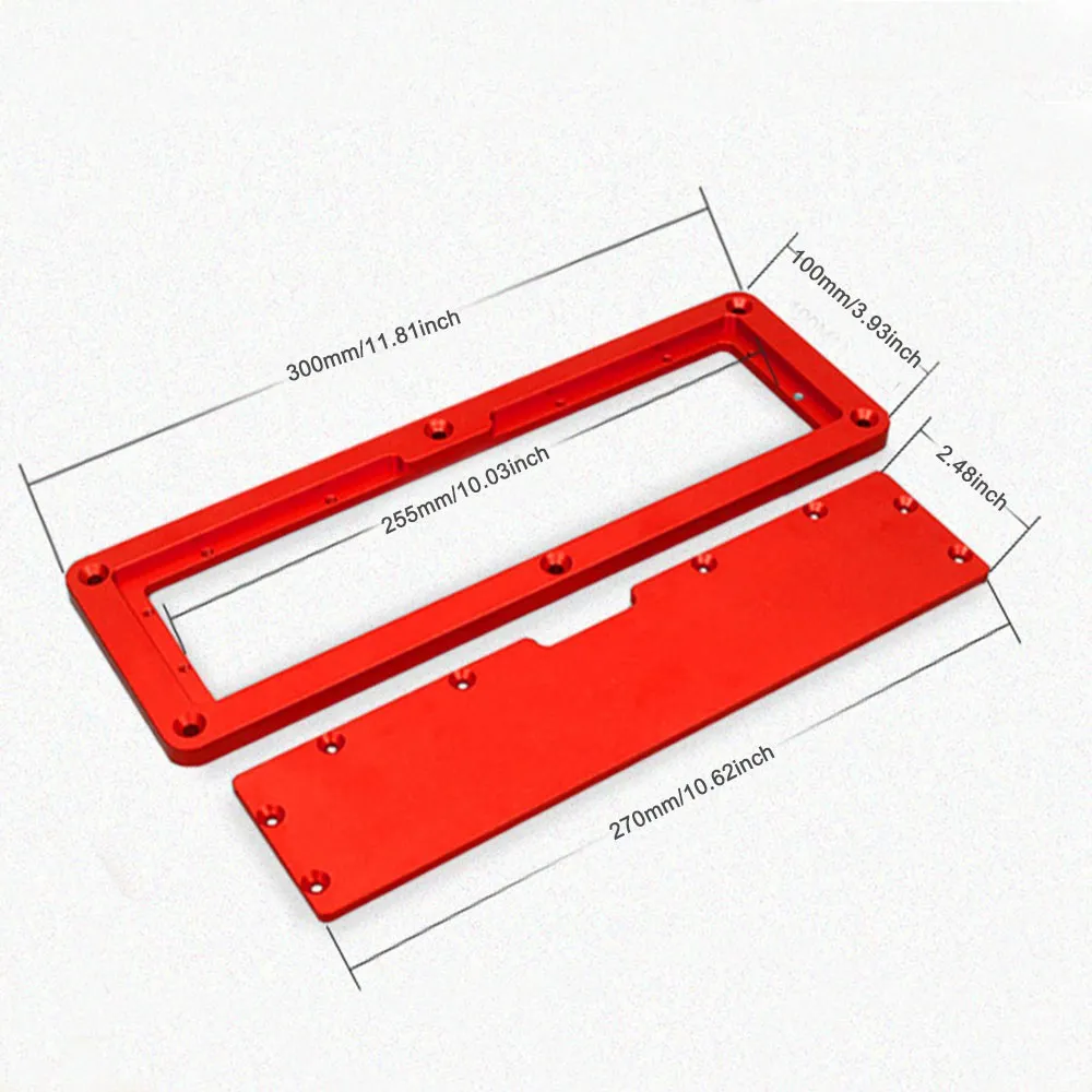 

Electric Circular Saw Flip Cover Plate Flip-Floor Table Special Cover Plate Adjustable Aluminium Insert Plate for Table Saw