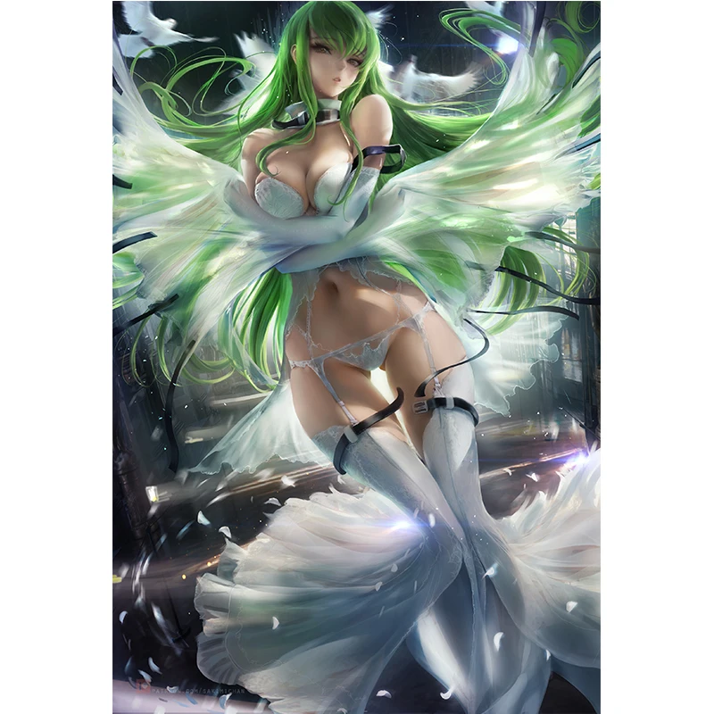 

Custom Prints Canvas Wall Art Code Geass Painting Modular Sexy Girl Pictures Room Home Decoration Japan Anime Poster