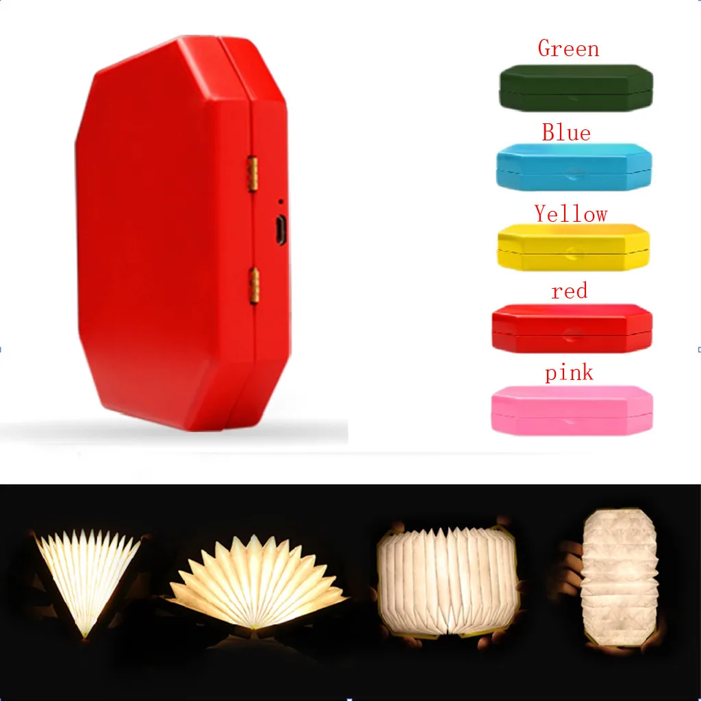 Складной перезаряжаемый светодиодный светильник с откидной крышкой Портативный