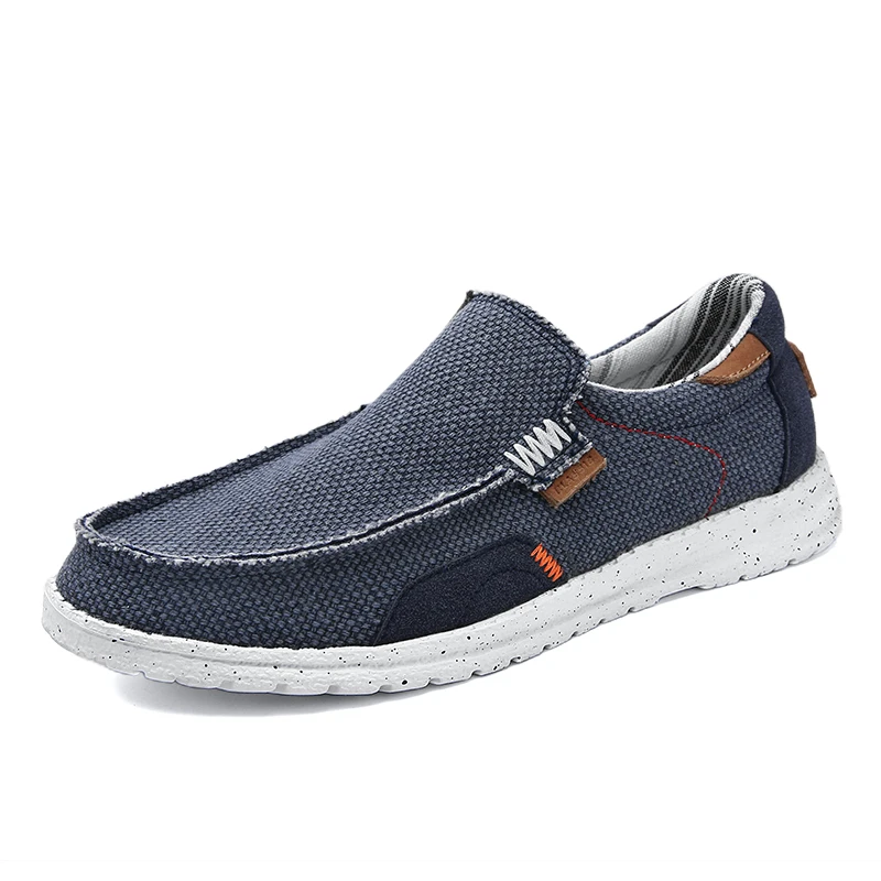 

Spring summer autumn Fashion Men Canvas Shoes Casual Slip on Breathable Loafers boat Flats Shoe Zapatos Hombre comfortable soft
