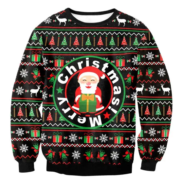 2020 Уродливый Рождественский свитер пуловер свитеры джемперы топы мужская