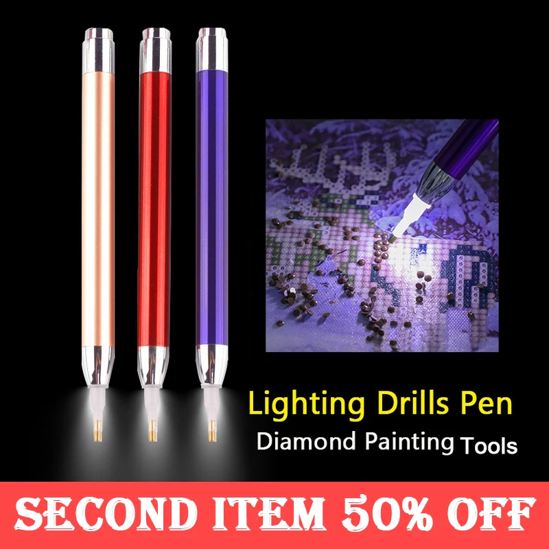 Инструмент для квадратной и круглой алмазной живописи осветительная точка