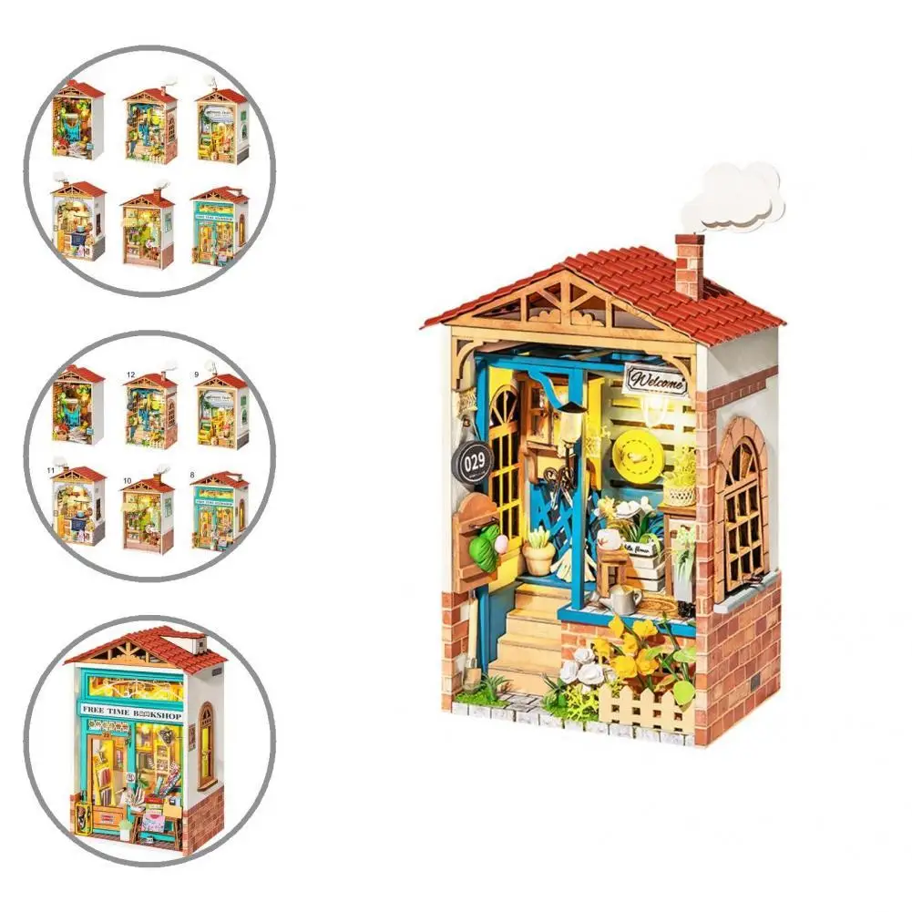 

Полноцветный ручной интересный магазин джема, художественный дом «сделай сам», разные стили, мини-городская игрушка, забавная для дома