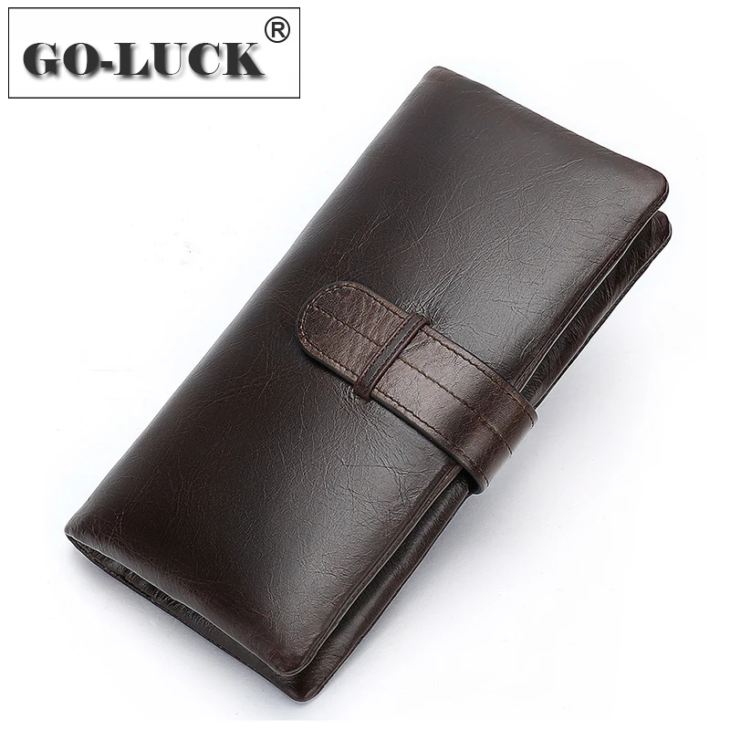 Новый Для мужчин сцепления кошелек из натуральной яловой кожи мужчин's