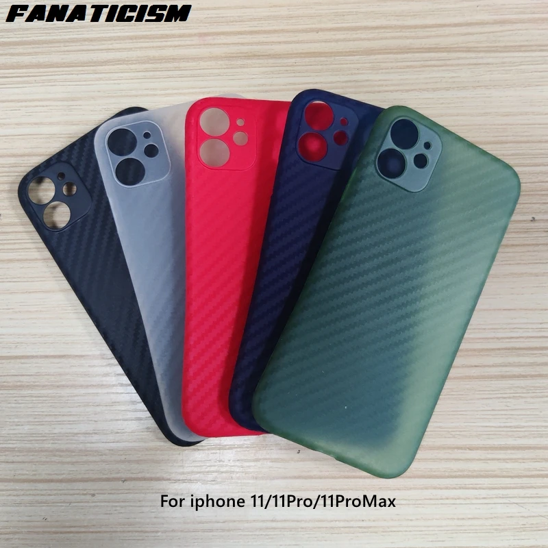 

Прозрачные полипропиленовые чехлы из углеродного волокна для телефона IPhone 11 Pro Max IPhone11 Pro, Ультратонкий матовый чехол для телефона, 100 шт.