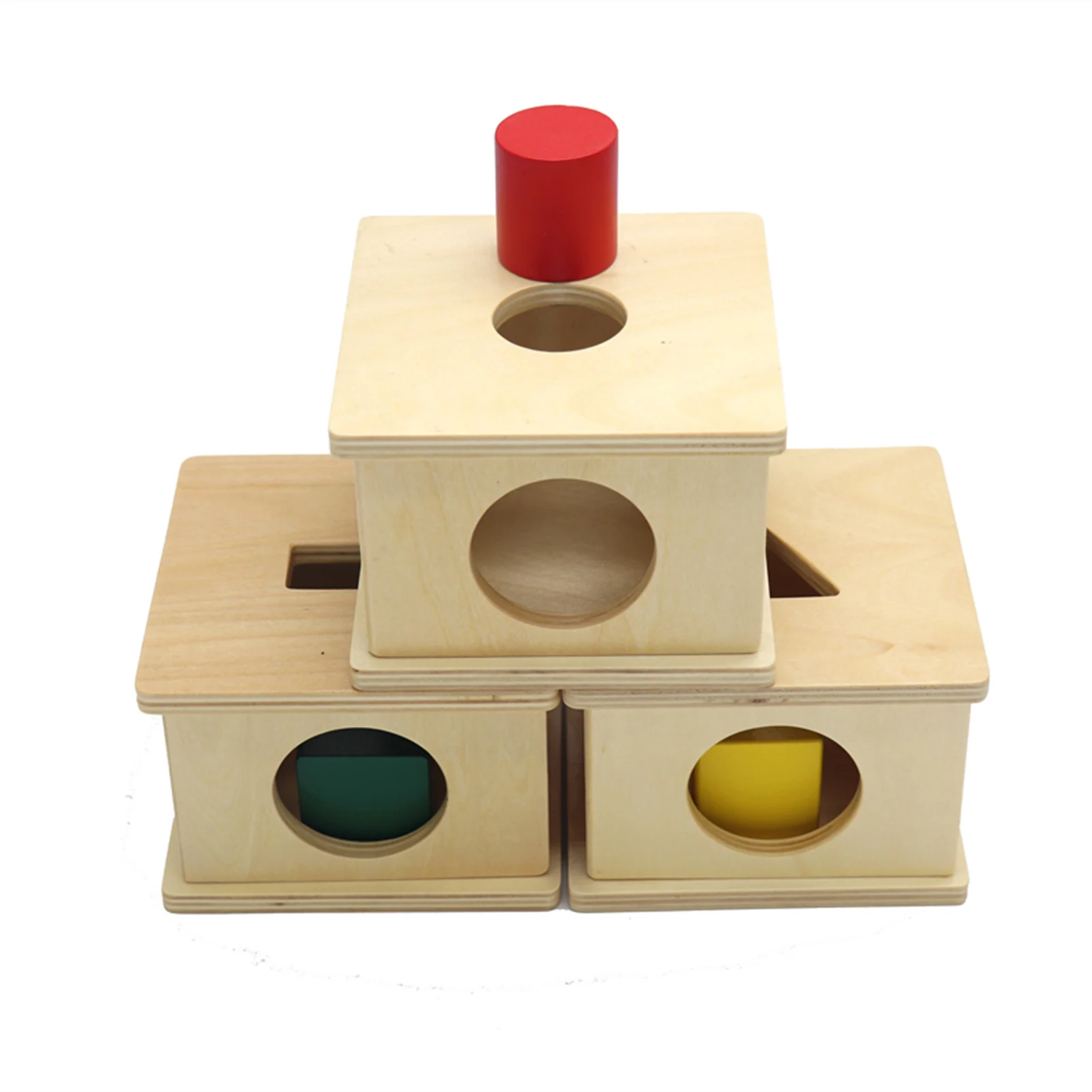 

New Montessori Materials Montessori Block Toys Educational Games Geometry Socket Wooden Math Toys For Parent Child Interaction