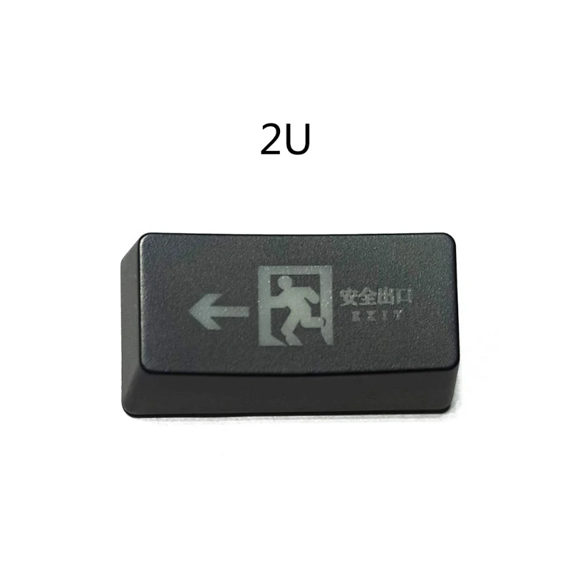 

Safe Exit R1 2U Backspace Keycap Shine Through Keycaps ABS Etched Backlit Keycap for Mechanical Keyboard