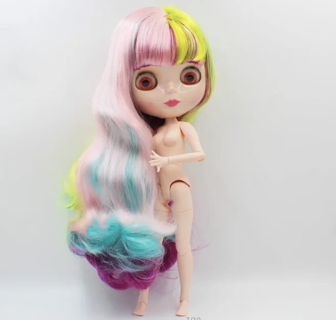 Кукла Blyth кукла телесного цвета Имбирные кудрявые короткие волосы Разноцветные