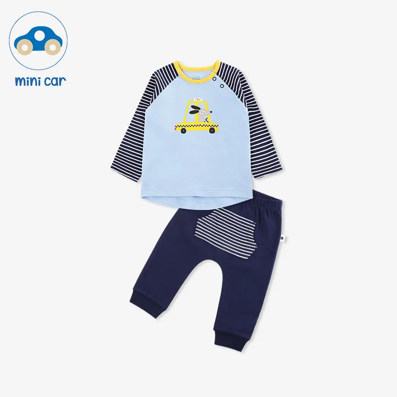 Костюм для мальчиков на весну и осень хлопковая одежда малышей костюм из двух