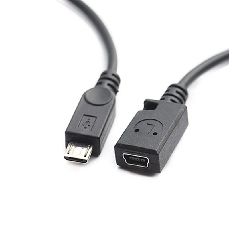 Lingable Микро-USB 2.0 Мужской в Мини 5Pin OTG Конвертер Удлинительный Кабель Шнур12CM Коннектор Мини-USB Микро-USB в.