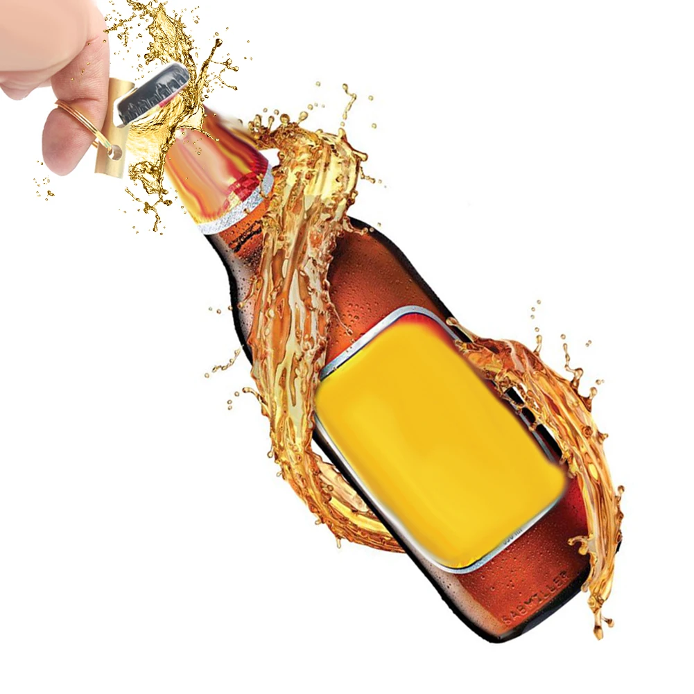 Durable Brass Pocket Keychain Portable Beer Bottle Can Opener Outdoor Party Bar Key Ring Tool Kitchen Supplies | Дом и сад