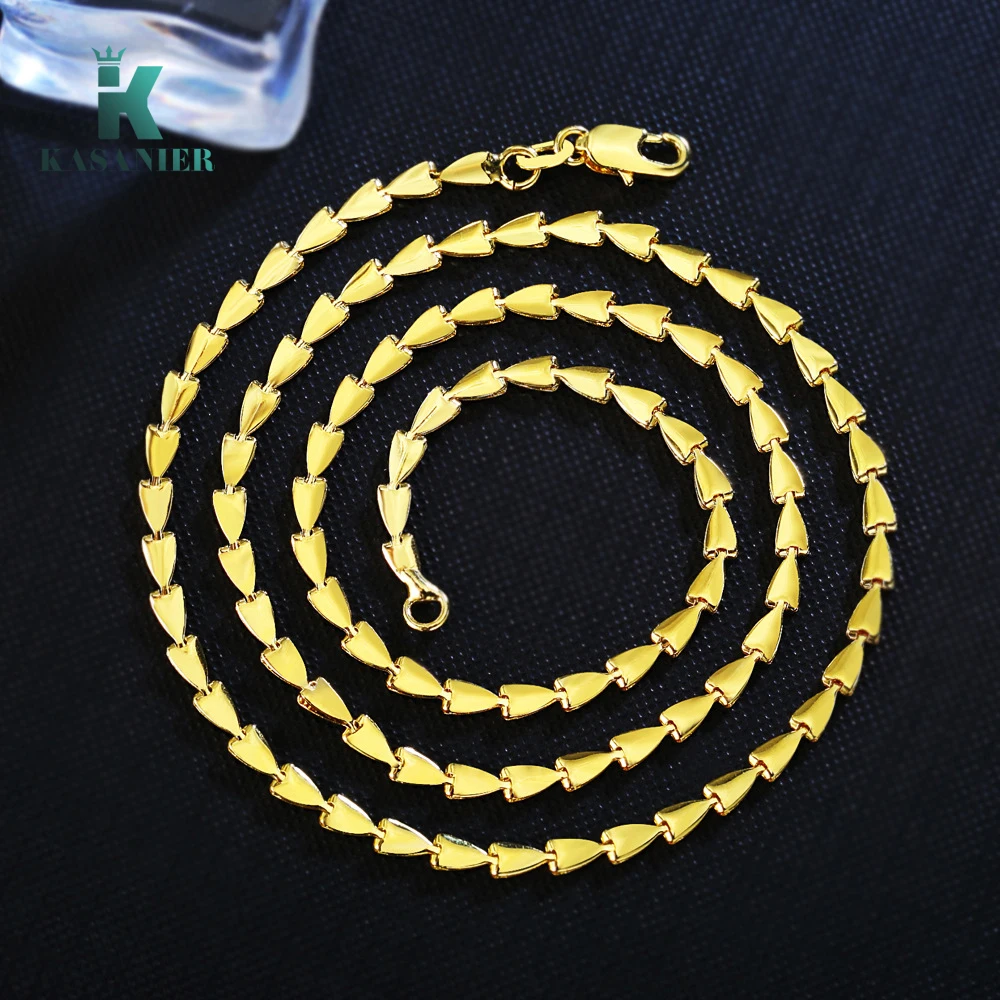 Женское золотое ожерелье в форме сердца 2 мм | Украшения и аксессуары