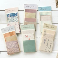 60pcsset creative small fresh retro memo pad basic material paper collage scrapbook stationery