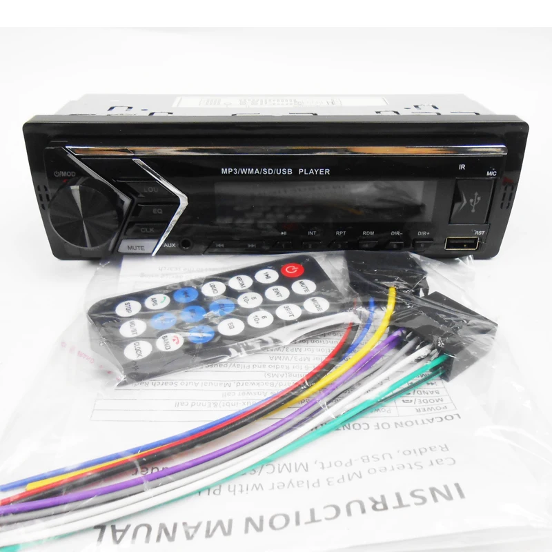 1 Din автомобильный радиоприемник Bluetooth гарнитура A2DP MP3 USB TF Aux in FM стерео приемник 7