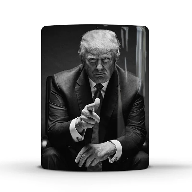 350 мл Дональд Трамп чашка, меняющая цвет креативная керамическая кружка для чая, кофе, молока термостойкая кружка Чувствительная чашка новинка подарок для друзей