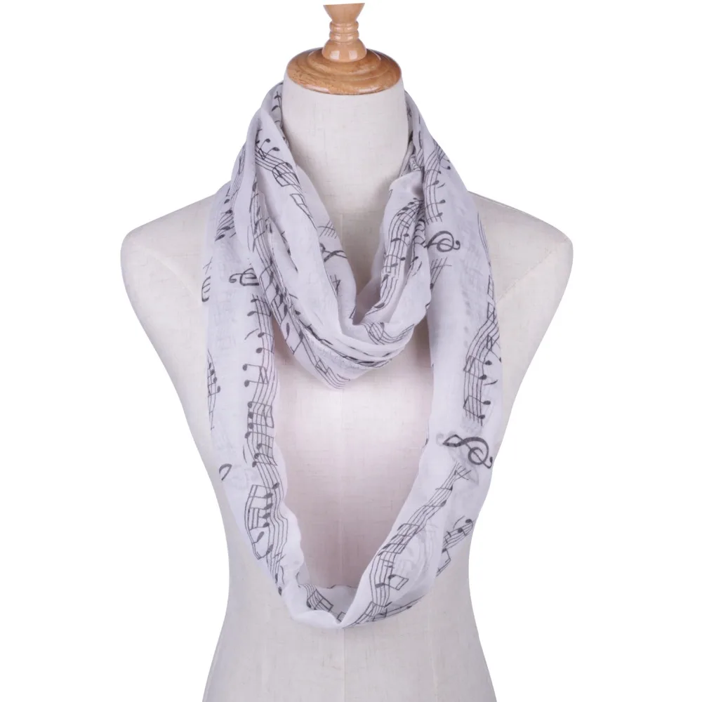 Шарф с принтом Музыка Infinity женский шарф Snood Foulard Дизайнерские шарфы|scarf thailand|scarf