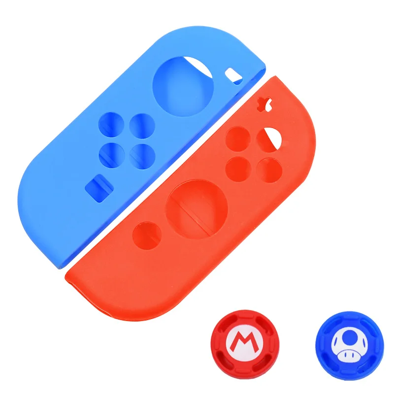 Защитный чехол для nintendo Switch Joy-Con контроллер с колпачками большого пальца x2
