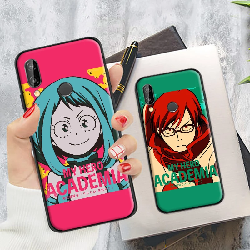 

Phone Case For Huawei P Smart Z 2019 2021 P20 P30 P40 P40 Lite Anime My Hero Academia Deku Bakugou Boku No Hero Academia Cover