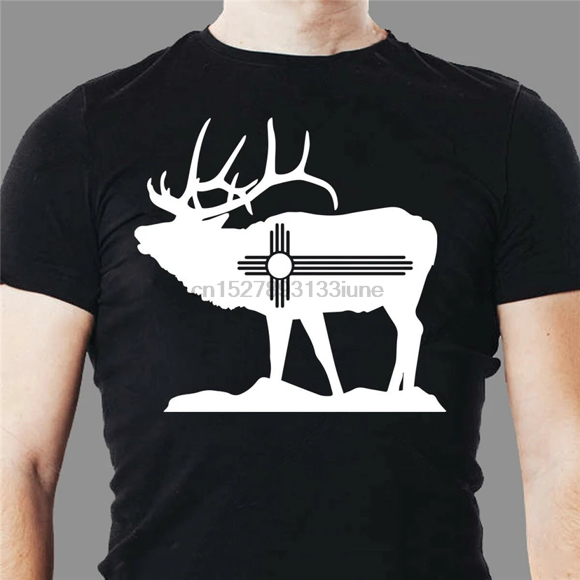 Zia Elk Bull Nm государственный флаг новая Мексиканская футболка Винтажная новый