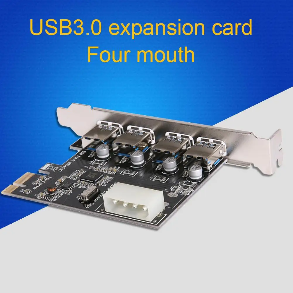 

USB3.0 Expansion Card Expansion Card Household Computer 4 port PCI-E to USB3.0 Computer Set for Bitcoin Miner Mining