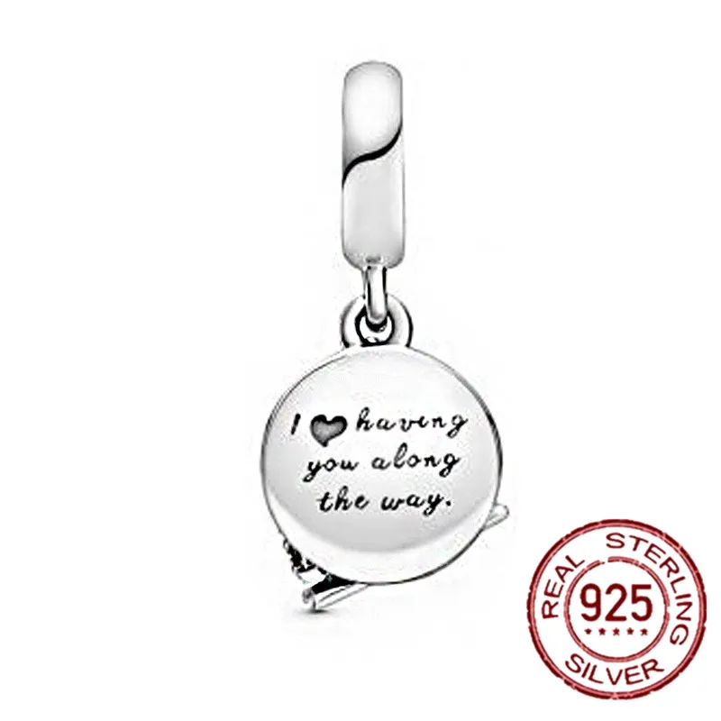

925 Sterling Silver My Own Home beads jewelry diy pendant bangle fit original pandora charms bracelet & Necklace Enamel bead