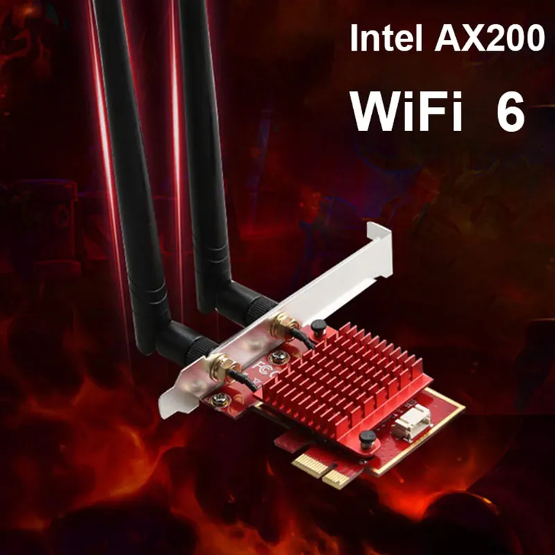 Wi Fi 6 игровая PCI E Беспроводная гигабитная сетевая карта 3000 Мбит/с AX200 USB5.0