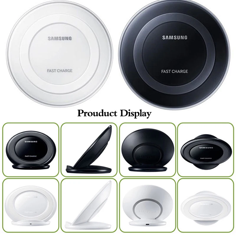 Оригинальное беспроводное быстрое зарядное устройство Samsung 15 Вт Qi Адаптивная