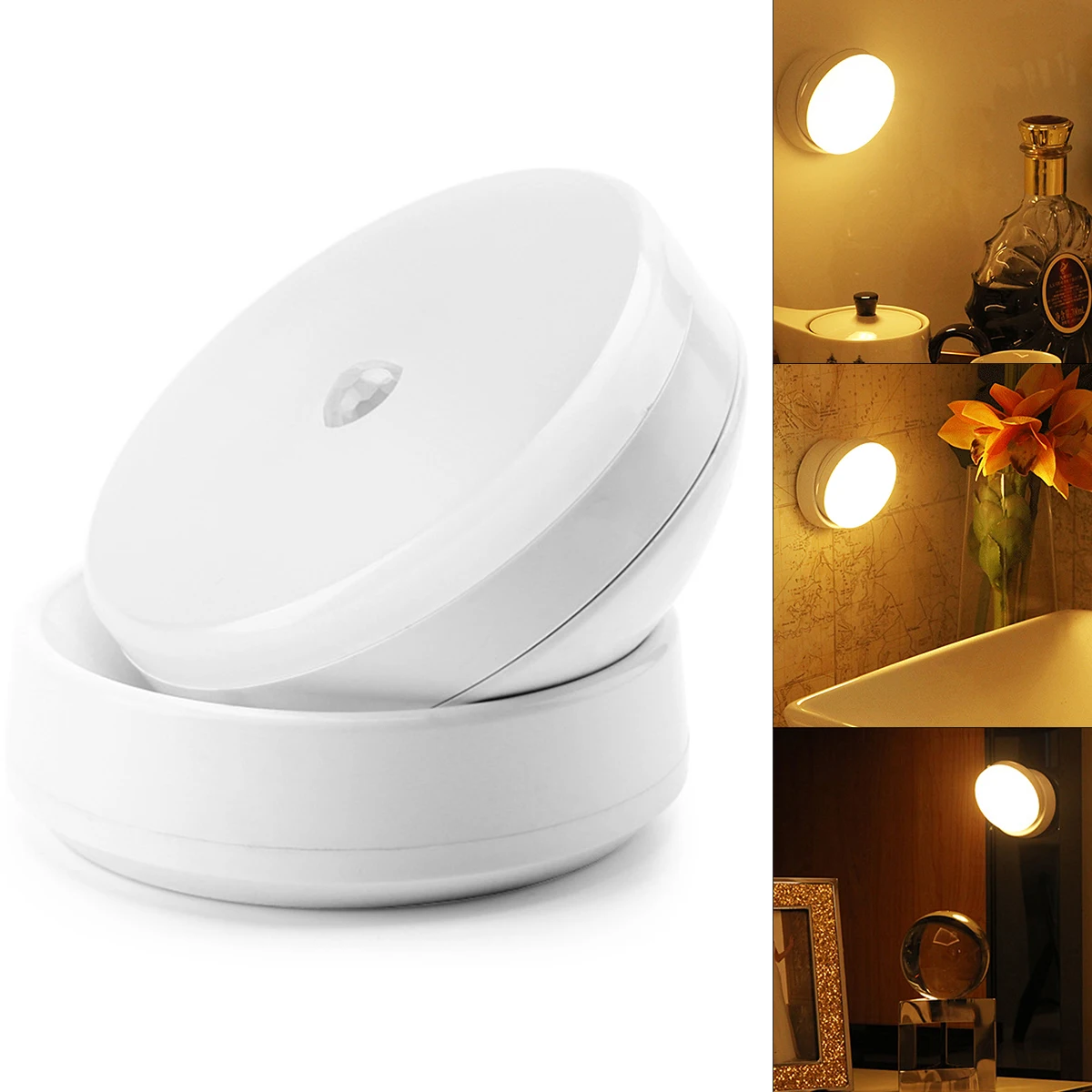 Светодиодный ночник, Индукционная лампа с PIR-индикатором, креативный настенный светильник для шкафа, чулана, для дома, спальни, коридора, све...