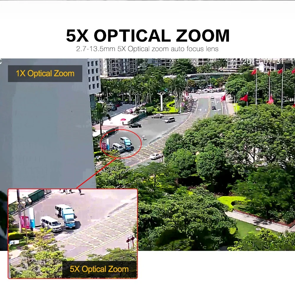 Full HD 1080P 2MP PTZ Беспроводная скоростная купольная ip-камера, Wifi, уличная безопасность, CCTV 2,7-13,5 мм, автофокус, 5X зум, SD карта, ONVIF P2P