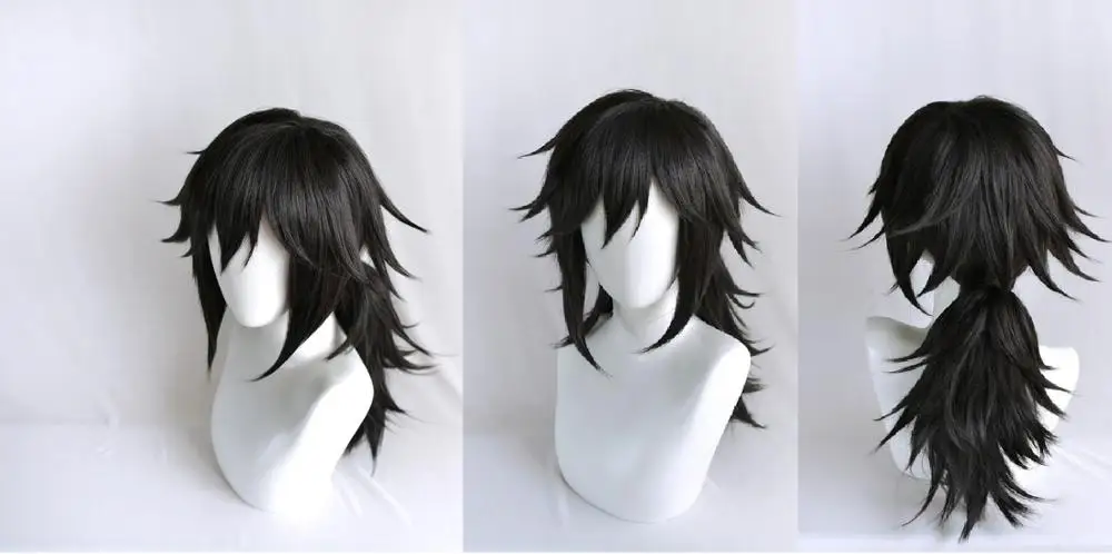 Фиолетовый Demon Slayer Kimetsu no Yaiba Kamado Tanjirou Kochou Shinobu Koi Bashira Kanroji Mitsuri костюм для вечеринки парик HairNezuko Kamado - Цвет: Фиолетовый