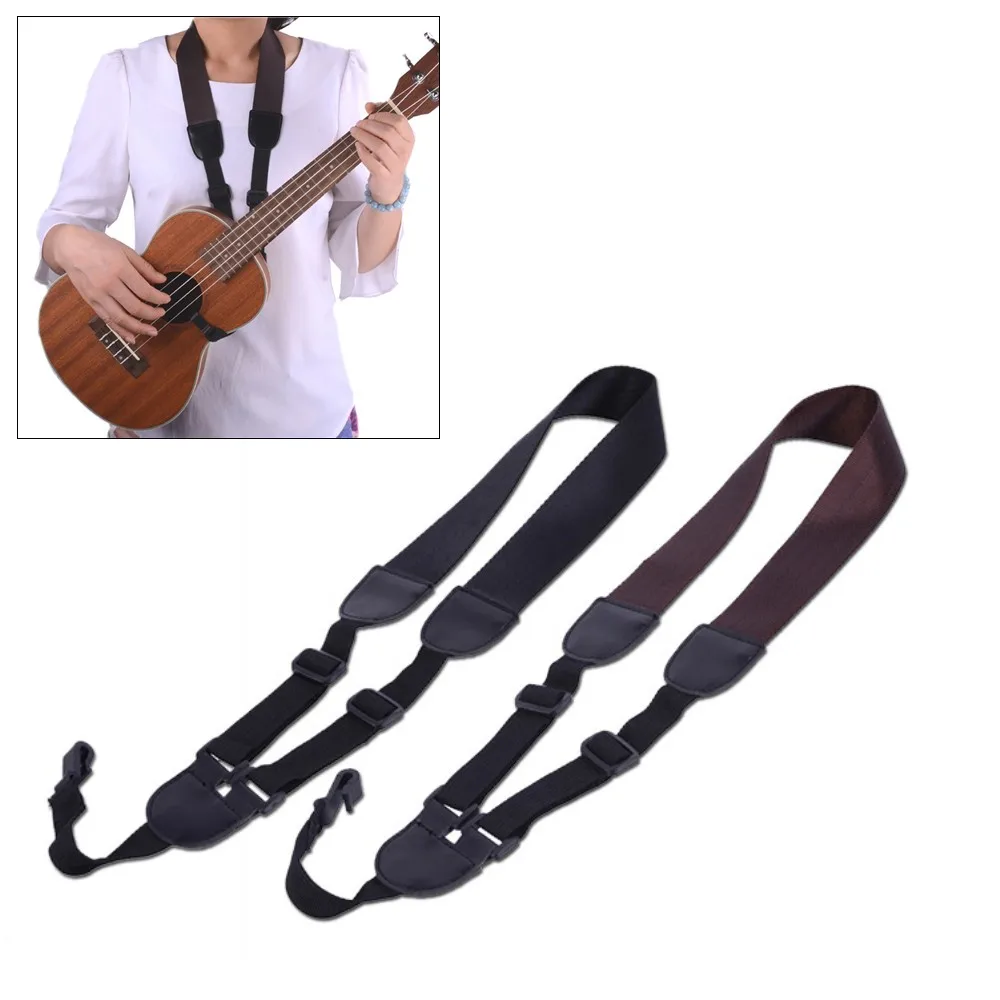 

Adjustable Leather Ukulele Nylon Strap Sling Halterneck Hook For Acoustic Folk All Sizes Classic Style 21/23/26inch Accessory