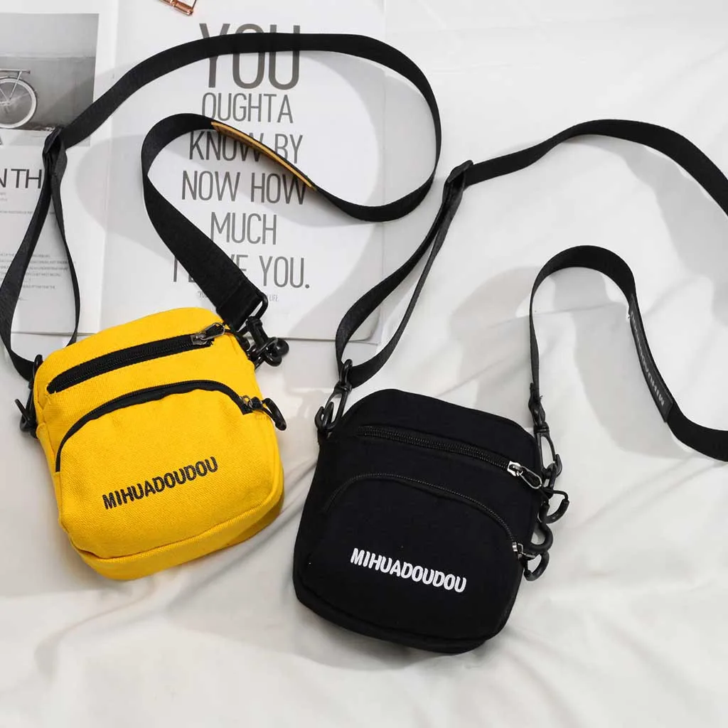 Женские сумки Повседневная Холщовая Сумка через плечо маленькая сумка для