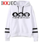 Толстовки женские Mafalda с капюшоном в стиле аниме ольччан, размера плюс