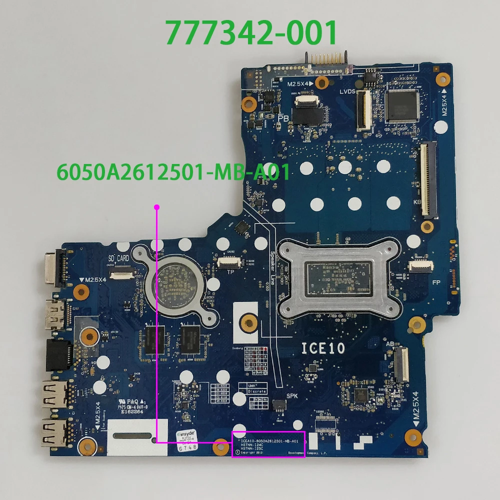 Материнская плата для ноутбука HP 355 G2 777342 001 501 601 6050A2612501 MB A01 w A8 6410 R5