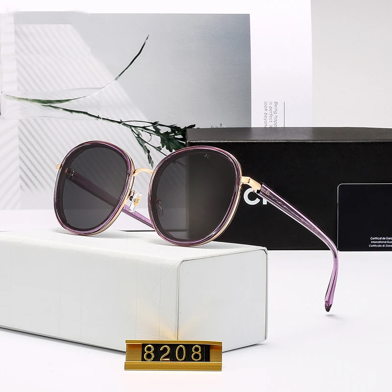 Новые Круглые Солнцезащитные очки в стиле ретро женские брендовые дизайнерские