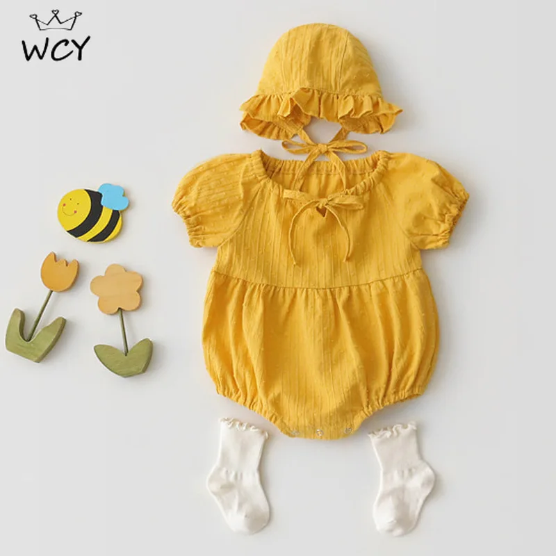 Корейский милый Детский боди летняя детская одежда для близнецов комбинезон с