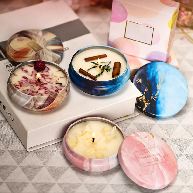 New DIY Candle Decoration Flower Dry Plants For Aromatherapy Lemon Leaf Petal Pure Soy Wax Natural Ingredients | Дом и сад