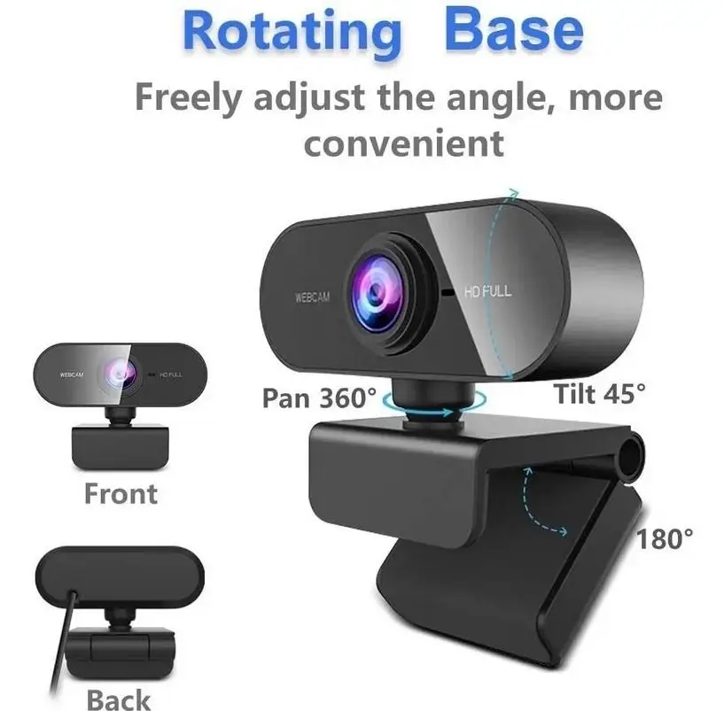 

1 Camera High-definition Webcast Usb Camera Computer Meeting Video Intercom Camera 1080p HD Clip for USB Camera Head Connector