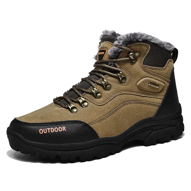 Мужские зимние кроссовки водонепроницаемые походные альпинистские ботинки